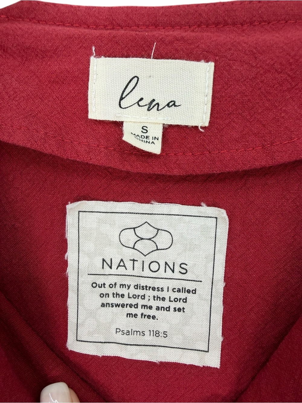 Lena Red Puff Sleeve Mini Dress - Picture 4 of 4